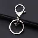 BiyrlyStainless Steel Keyrings,Round Key Rings for Flat Keychains For Home Car Office Keys Attachment (20pack Silver1.5-25mm)