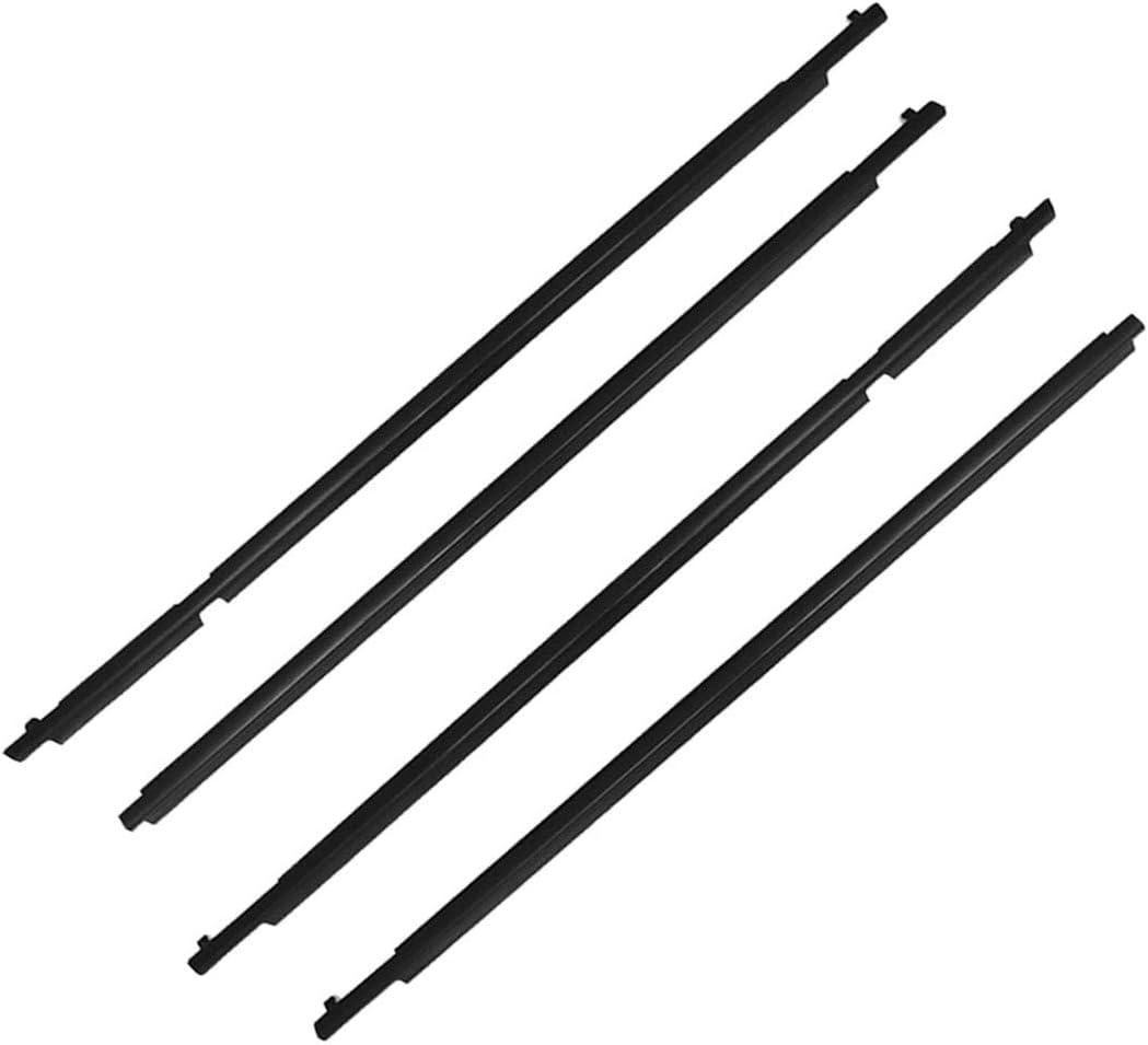 4pcs Car Weather Strip Window Moulding Trim Seal Belt Replacement for Toyota RAV4 2009-2012