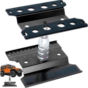 RC Car Repair Work Stand Lift Lower Adjustable Workstation Aluminum 360 Degree Rotation for 1/8 1/10 1/12 RC Car Traxxas Slash TRX4 Arrma Axial SCX10 Losi Redcat Wltoys RC Crawler Monster Truck Buggy