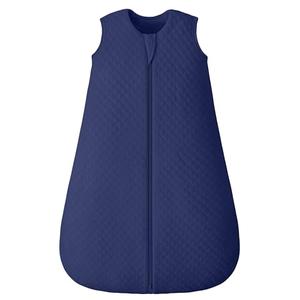 FIEMOL Baby Sleep Sack 0-6 Months 2.5 TOG, Winter Cotton Sleep Sacks Newborn and Infant, Warm Quilted Baby Wearable Blanket, Newborn Sleeping Bag with 2-Way Zipper Blue 1 Pack