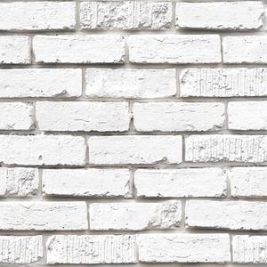 Tomete White Brick Peel and Stick Wallpaper Gray Faux 3D Brick Contact Paper for Walls Self Adhesive Removable Backsplash for Kitchen Bathroom, Vintage Stick on Wallpaper, 197 L *17.3 W, Waterproof
