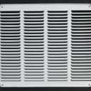 Fits 16x12 Duct Opening Stamped Steel Return Air Grille Vent Cover Grille for Sidewall and Ceiling in White Surface Dimensions: 17.75"W X 13.75"H (16" W x 12" H Duct Opening)