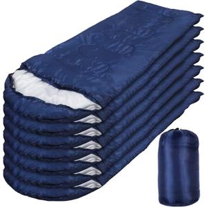 Macarrie 10 Pcs Bulk Sleeping Bags for Homeless Donation Shelter Adults 0 Degree Waterproof Sleeping Bags with Compression Sack for Cold Weather Emergency Hiking Camping Warm, 210 x 75 cm/ 83 x 30"
