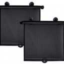 EcoNour Car Side Window Sun Shade (2 Pack) | Retractable Roller Sunshade for Kids | Baby Car Window Shades for UV and Sun Glare Protection | Baby Travel Accessories (15"x17")