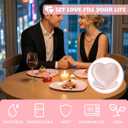 20 Pcs Heart Shaped Plates, 9" Love Paper Plates Disposable Plates Valentine Paper Plates, Dessert Plates Dinner Plates Decorative Tableware for Valentine Anniversary Birthday Wedding Party