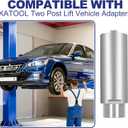6" Tall Stack Extension Adapters for 2-Post Lift, 4Pcs Heavy Duty Truck Lift Adapters with 49mm Pin Diameter, 12,000 lbs Capacity #45 Steel Lifting Extensions for SUVs and Trucks with Running Boards