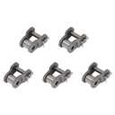 5PCS Roller Chain Offset Half Link #40, 1/2 Inch Pitch Carbon Steel Crank Link, Standard Chain End Connector Split Links for 08A Chain