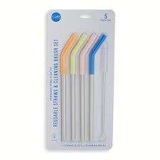 Core Home Straw Set - Assorted - 5 pc