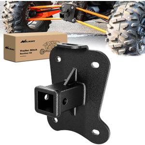 Nilight 2 Inch Rear Bumper Tow Trailer Hitch Receiver Kit Compatible for 2022 2023 2024 Polaris RZR Pro R|2022 2023 2024 Polaris RZR Pro R 4