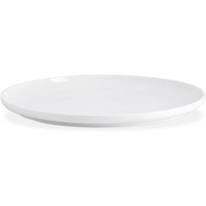 Kanwone Porcelain Dinner Plate - 10 Inch, White, Microwave and Dishwasher Safe Plate