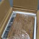 QEEIG Bathroom Shelves Over Toilet  Wall Mounted Floating Shelves Toilet Paper Storage Small Farmhouse Decor Shelf 16 inch Set of 3, Rustic Brown (019BN3)