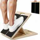 Adjustable Slant Board for Calves Stretching, Portable Wooden Incline Board for Balance Exercises, Durable Five Angles for Physical Therapy, Calf Stretcher Equipment with Muscles, Feet, Ankles, Knee