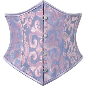 Scarlet Darkness Corset Belt for Women Fishbone Wide Waist Corset Pirate Belt (Purple)