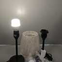 Mini Bedside Lamps for Bedrooms Set of 2 - Nightstand Bedroom Lamps with USB C Port and AC Outlet Charging, Dimmable Touch Small Bed Side Table Lamp, Black Night Stand Light for Kids/Guest Room (Beige)