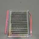 Pawotence Lash Extension Kit DIY 280pcs Individual Lash Clusters Kit 30D Natural 8-15mm Cluster Eyelash Extensions Kit with Lash Bond and Seal, Lash Tweezers for Self Use (30D, 0.07D, 8-15mm, Kit)