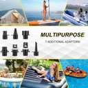 kosmegal Paddle Board Pump Electric Portable, SUP Pump for Paddleboard, 20PSI Air Compressor with Auto-Off, Deflation Function and 12V DC Car Connector for Inflatables, Kayaks and Boats