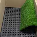 Dog Grass Pad with Tray, 34''X23'' Large Artificial Turf Grass Potty, Reusable Puppy Pee Pads for Dogs, Portable Dog Litter Box for Indoor/Outdoor Potty Training Toilet