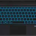 Bucewkde Surface Pro 3/4/5/6/7/7+ Keyboard, Ultra-Slim Wireless Bluetooth Surface Keyboard with Palm-Rejection Trackpad, 7-Color Backlit, Sleep/Wake Function, Long Battery Life