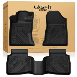 LASFIT Floor Mats for Subaru Outback 2026, All Weather TPE Custom Fit Floor Liners Easy Clean Durable No-Curling 1st & 2nd Row Mats for Outback 2026 Car Accessories, Black