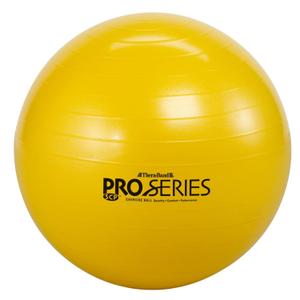 THERABAND Pro Series Exercise Ball, 22" Yellow  Stability Ball for 5'1"5'6" Users, Anti-Burst Yoga & Pilates Ball, Balance & Core Trainer, For Athletes Fitness at Gym & Home