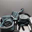 Bayer: Pram Xeo: Stars Green & White - Matching Handbag, Adjustable Handle, Dolls Up to 20", Ages 3+ | Baby Dolls | Dress Up