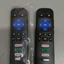 (Pack of 2) Replacement Remote Control Only for Roku TV, Compatible for TCL Roku/Hisense Roku/Onn Roku/Sharp Roku/Element Roku/Westinghouse Roku/Philips Roku Smart TVs (Not for Roku Stick and Box)