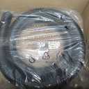 Pond Hose 2"ID × 10ft Black Corrugated Flexible Pump Tubing & 2 Clamps