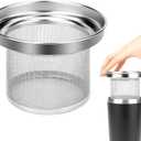 Linkidea Tumbler Tea Infuser for Loose Leaf Tea, Compatible with YETI Tumbler 20oz/30oz, Iron Flask Classic 24oz/32oz Mug Attachment, 304 Stainless Steel Mesh Strainer (Dishwasher Safe)