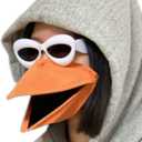 Bird Beak Mask and Sunglasses Set Fun Animal Costume for Halloween, Parties, Cosplay, Birthday Decorations