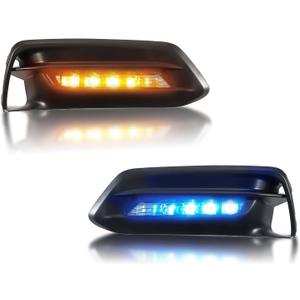 LED Fog Lights Daytime Running Light for Honda Accord 2018-2020 Switchback White/Amber/Blue Turn Signal Lamps