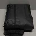 Waterproof Shelf Cover,Outdoor 600D Heavy Duty Dustproof Storage Shelves Cover,48''x20''x72'' Shelf Covers for Wire Shelving with Zippers,Storage Rack Covers with Clear Front (Black)