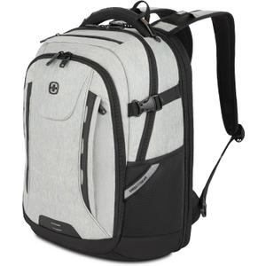 SwissGear Travel Tech Pro Laptop Backpack Fits Laptops up to 16 ScanSmart TSA-Friendly Backpack with Multiple Organizer Pockets Grey Heather