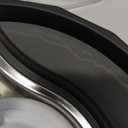 RIZZARI Dog Water Bowl Dispenser : 8L Gravity Large Black Stainless Steel Automatic Feeder with Triple Filter - No Spill - Easy Clean - for Energetic Dog Owners - Multi-Pet Families -Backyard -Balcony