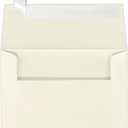 LUXPaper A2 Invitation Envelopes | Peel & Press | 4 3/8" x 5 3/4" | Natural Linen | 80lb. Text | 50 Qty