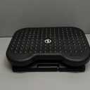 Mind Reader Foot Rest, Under Desk at Work, Ergonomic, Height Adjustable, Office, Plastic, 17"L x 13"W x 6.25"H, Black