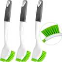 ITTAHO 3 Pack Dish Brush,Dish Scrub Brush, Kitchen Scrub Brush for Cleaning Dishes, Double Sided Bristles Scrubber Cleaner for Dishes,Sink,Pots,Pans,Bathroom Shower,Tile,Tubs
