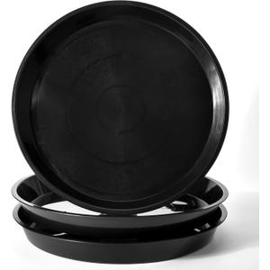 Black Plant Saucer 20 Inches for Indoors/Outdoors Pack of 10 Bonsai Planter Pot Saucer 18 Inches Base Extra Large Plant Trays for Pots.