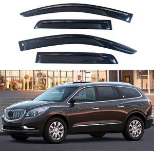 IG Window Visors Fit for 2008-2017 Buick Enclave, Out-Channel Rain Guards Vent Wind Deflectors 4PC, Car Accessories for 08-17 Enclave