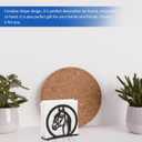 2 x Cabilock Wrought Iron Napkin Holder with Horse Design Rustic Paper Towel Stand for Kitchen Dining Table and Coffee Shop Tissue Organizer