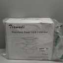 Stainless Steel Colander Set of 3 (1.5-3-5Quart) | Durable Rice and Pasta Strainer with Handle | Oversized Handles | Nesting Design | Rust-Resistant & Dishwasher Safe