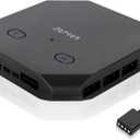 upHere 12V RGB to 5V ARGB PC Fan Hub with 6 PWM 4Pin Port,8 5V ARGB 3Pin Port, Support up to 6 4-Pin & 3-Pin Case Fans and Additional 2 ARGB Accessories Black FH14-12V(Only Support 12VRGB Motherboard)