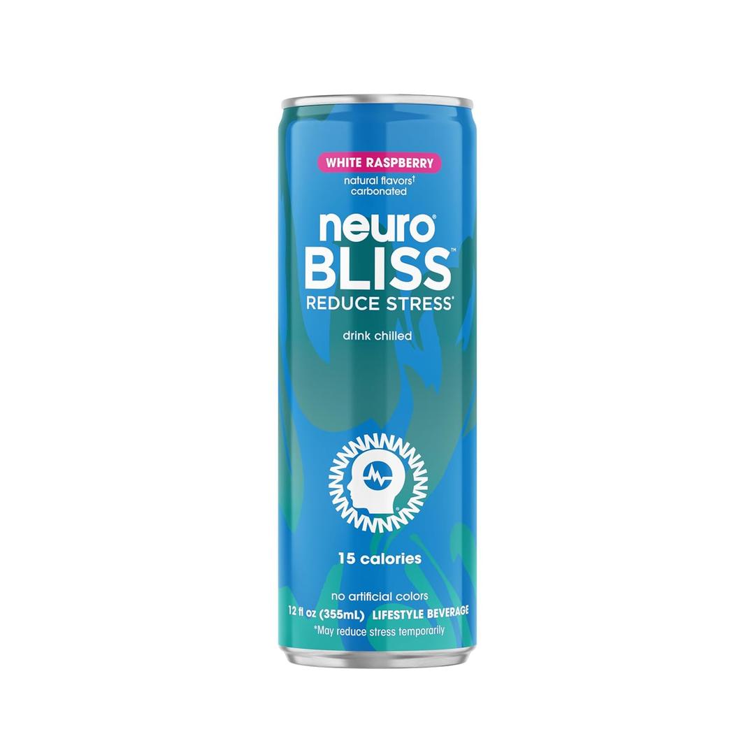 Neuro Bliss White Raspberry, 12 Fl Oz Can (Pack of 12) BB 06/03/26