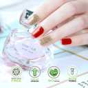 9 x Semi Cured Gel Nail Strips|Works with Any UV/LED Lamps|20 Pcs Gel Nail Stickers|Long-Lasting Two Weeks and Easy to Apply & Remove|Red&Gold Dots