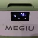 Megiu Car Fridge Portable 12 Volt Refrigerator 23 Quart (22 Liter) Freezer Compressor Cooler 12V/24V DC 110240 V AC for Outdoor, Camping, Travel, Home Use -18~+15 (Green)