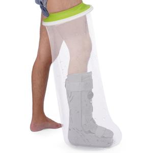 Waterproof Cast Covers for Shower Leg Adult Full Long Leg Protection to Wounds, Keeps Cast and Bandage Dry Bath,Watertight Cast Bag Showering for Surgery Foot, Ankle, Knee Burns Reusable