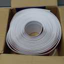 Vinyl Baseboard Molding Trim 4 Inch x 40 Feet Peel and Stick Baseboard Trim Flexible PVC Cove Base Moulding Self-Adhesive Trim for Garage Bathroom Cabinet Floor Walls, White