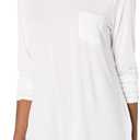 prAna womens Foundation Long Sleeve Crew Neck Top (White, XL)