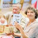 5 x D24TIME Funny Birthday Card for Dad or Mom - 50th 60th 70th 80th Age Joke Gift - Happy Birthday Card for Husband Wife Grandma Grandpa - Older Brother Sister Friend Men (Chariot)