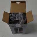 Electric Salt and Pepper Grinder Set Automatic Battery Pepper Mill Shakers Adjustable Coarseness Upgraded Larger Capacity with Led Home and Kitchen Appliances for New House Warming Gifts (Black/Black)