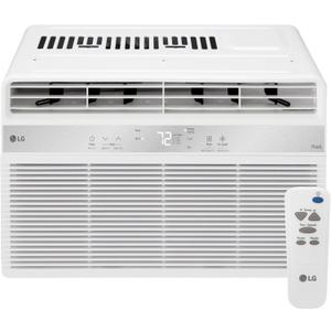 LG LW6024RSMX Window Air Conditioner, Wi-Fi Enabled w/Remote, for Small Room (260 Sq.Ft.), Quiet Operation, 115V, 6,000 BTU, White